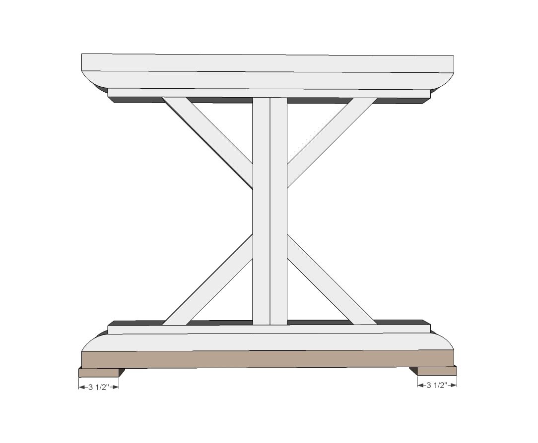 Fancy X Farmhouse Table — step 6