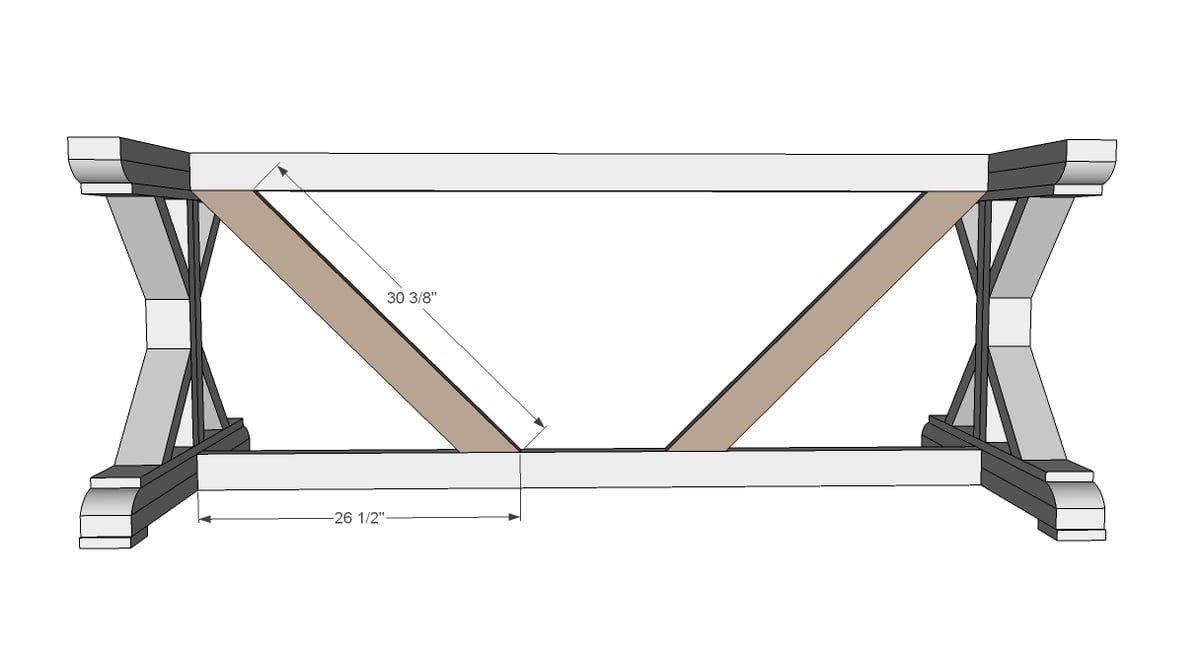 Fancy X Farmhouse Table — step 8