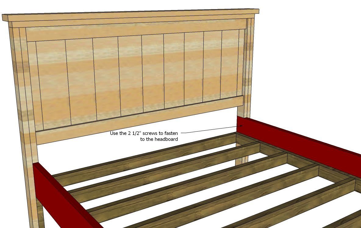 Farmhouse Bed (California King Size) — step 9