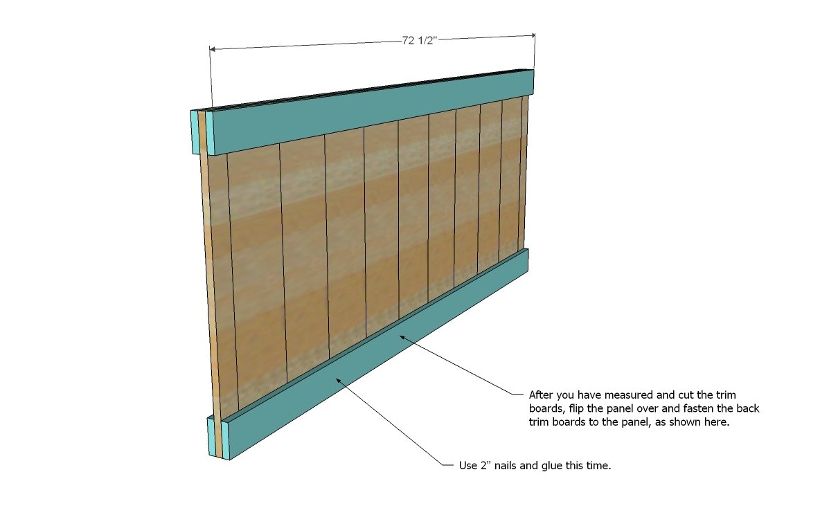 Farmhouse Bed (California King Size) — step 2
