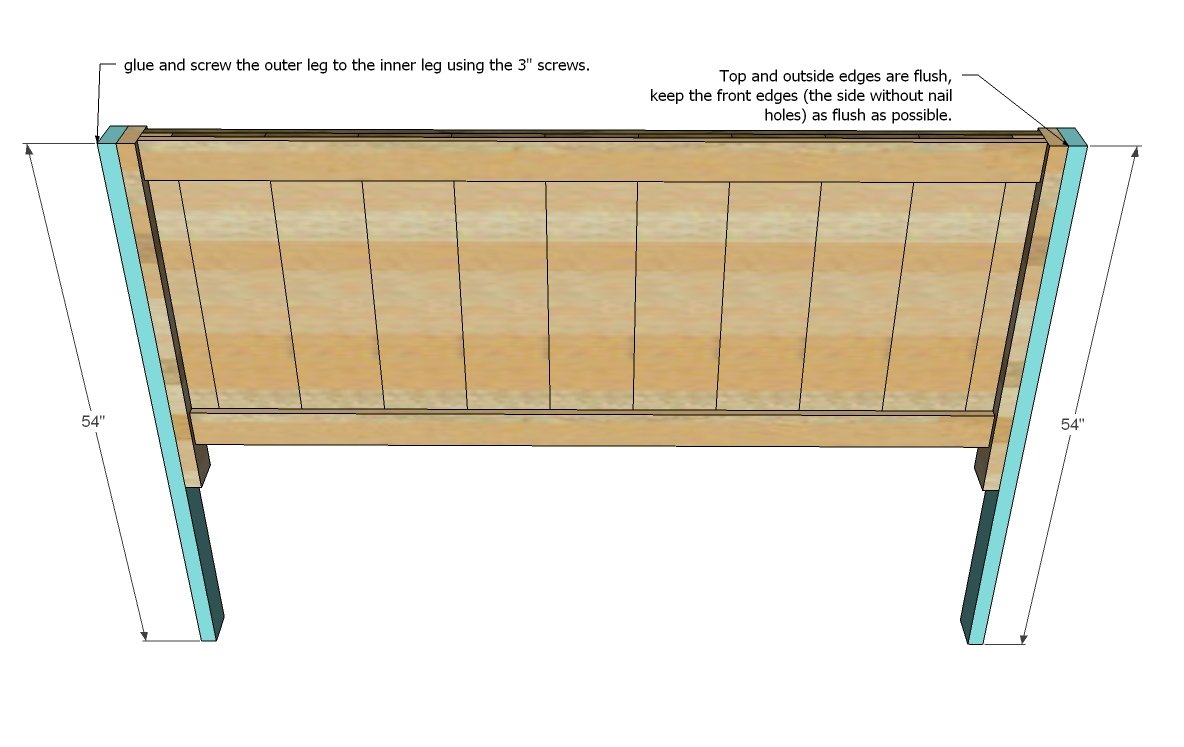 Farmhouse Bed (California King Size) — step 4