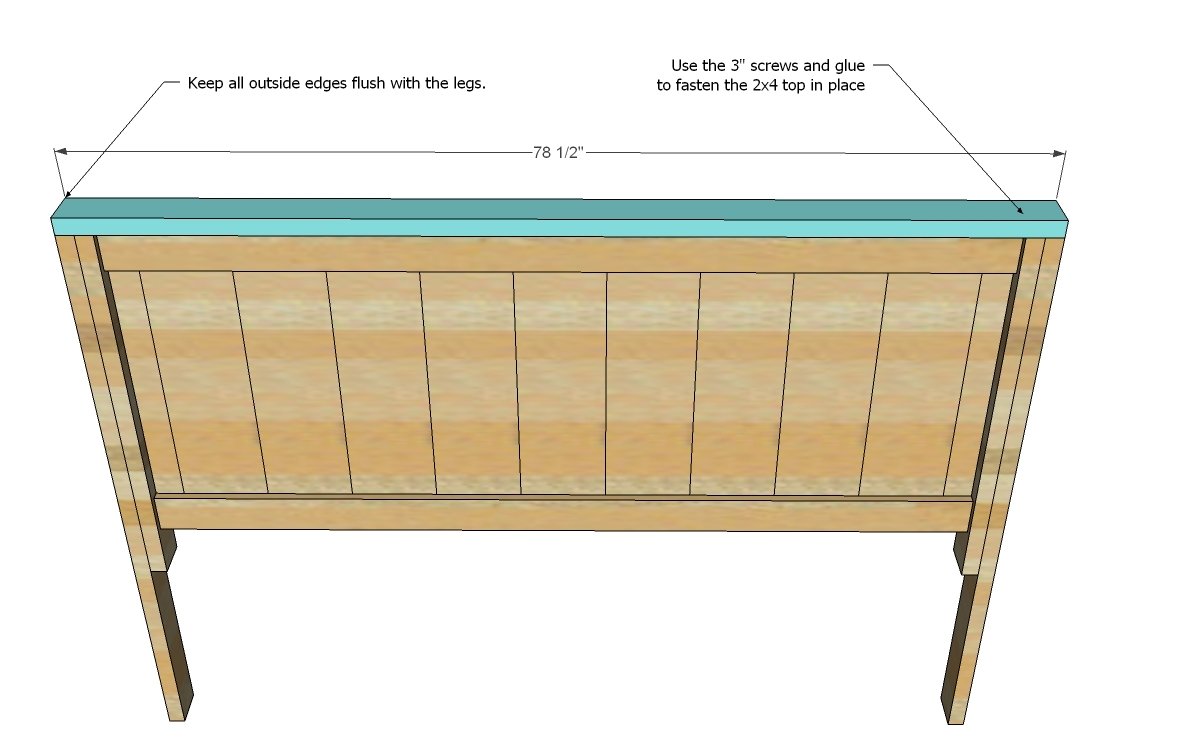Farmhouse Bed (California King Size) — step 5