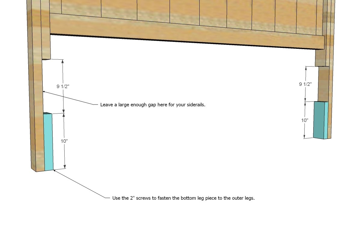 Farmhouse Bed (California King Size) — step 6