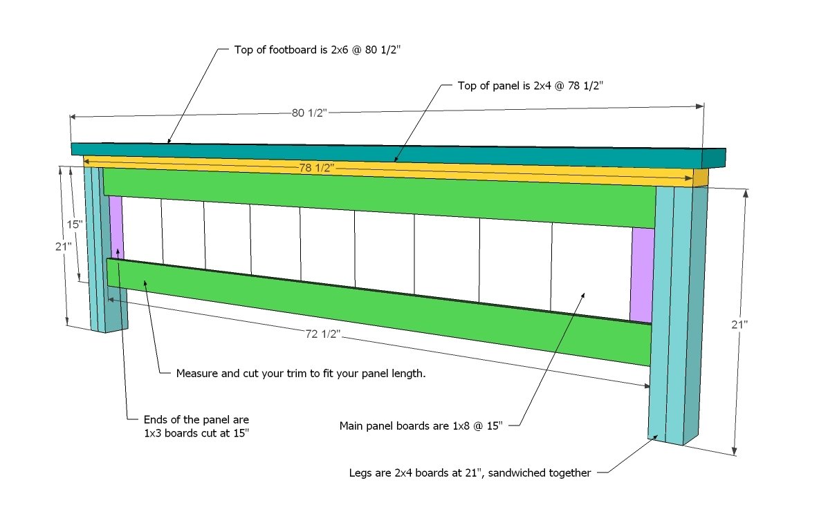 Farmhouse Bed (California King Size) — step 7