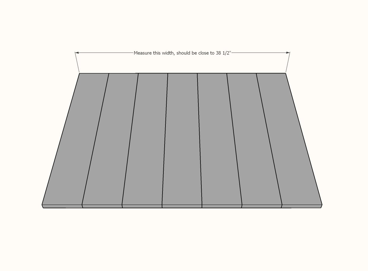 Farmhouse Bed (Twin Size) — step 1