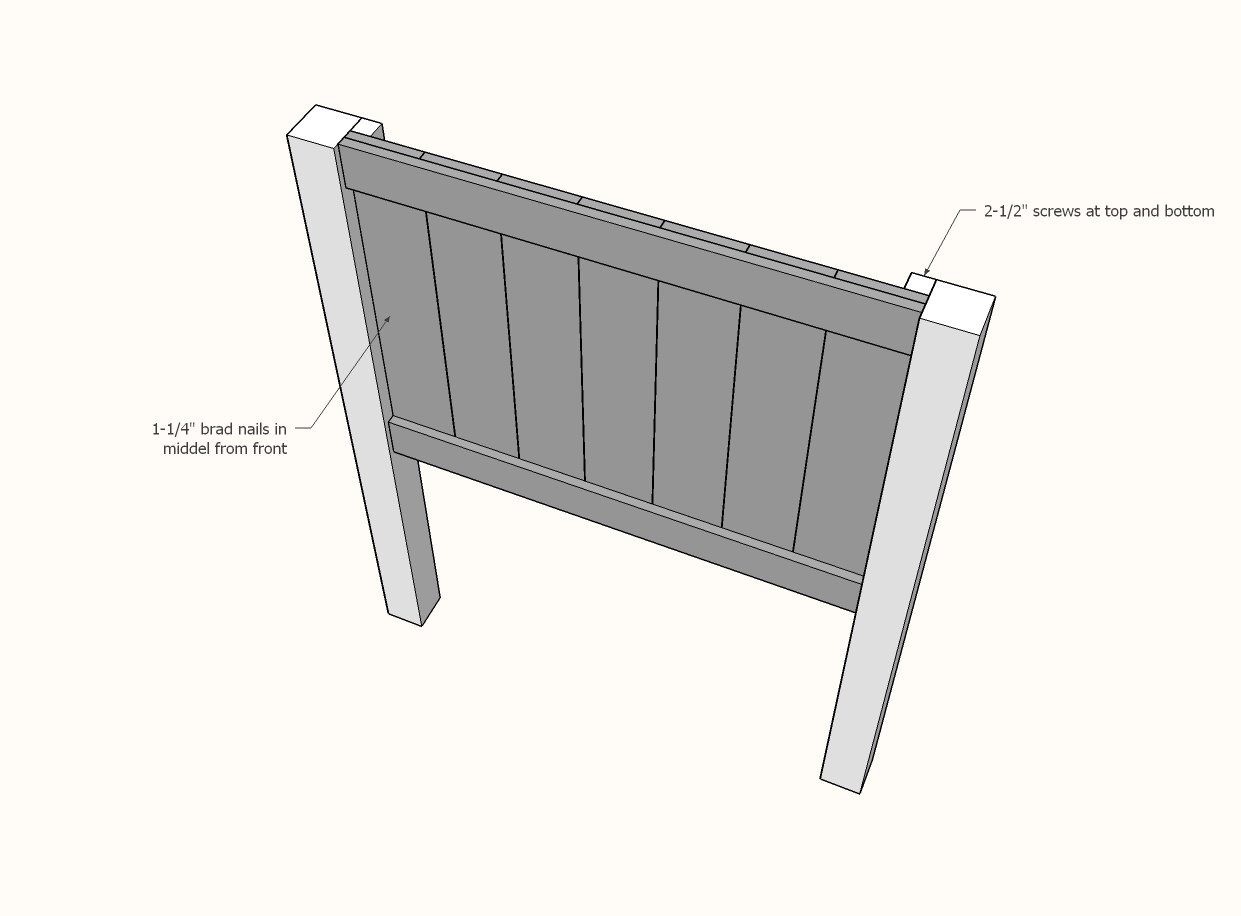 Farmhouse Bed (Twin Size) — step 4