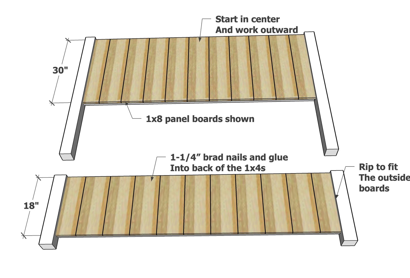 Farmhouse Bed — step 2