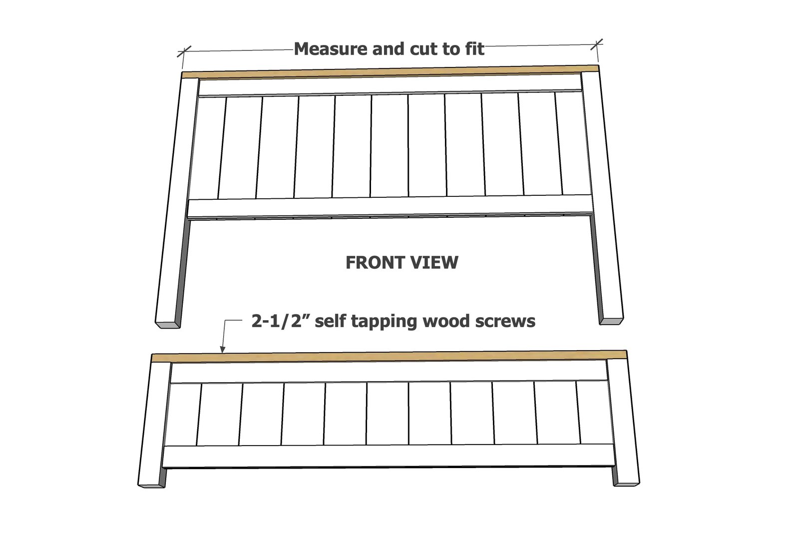 Farmhouse Bed — step 3