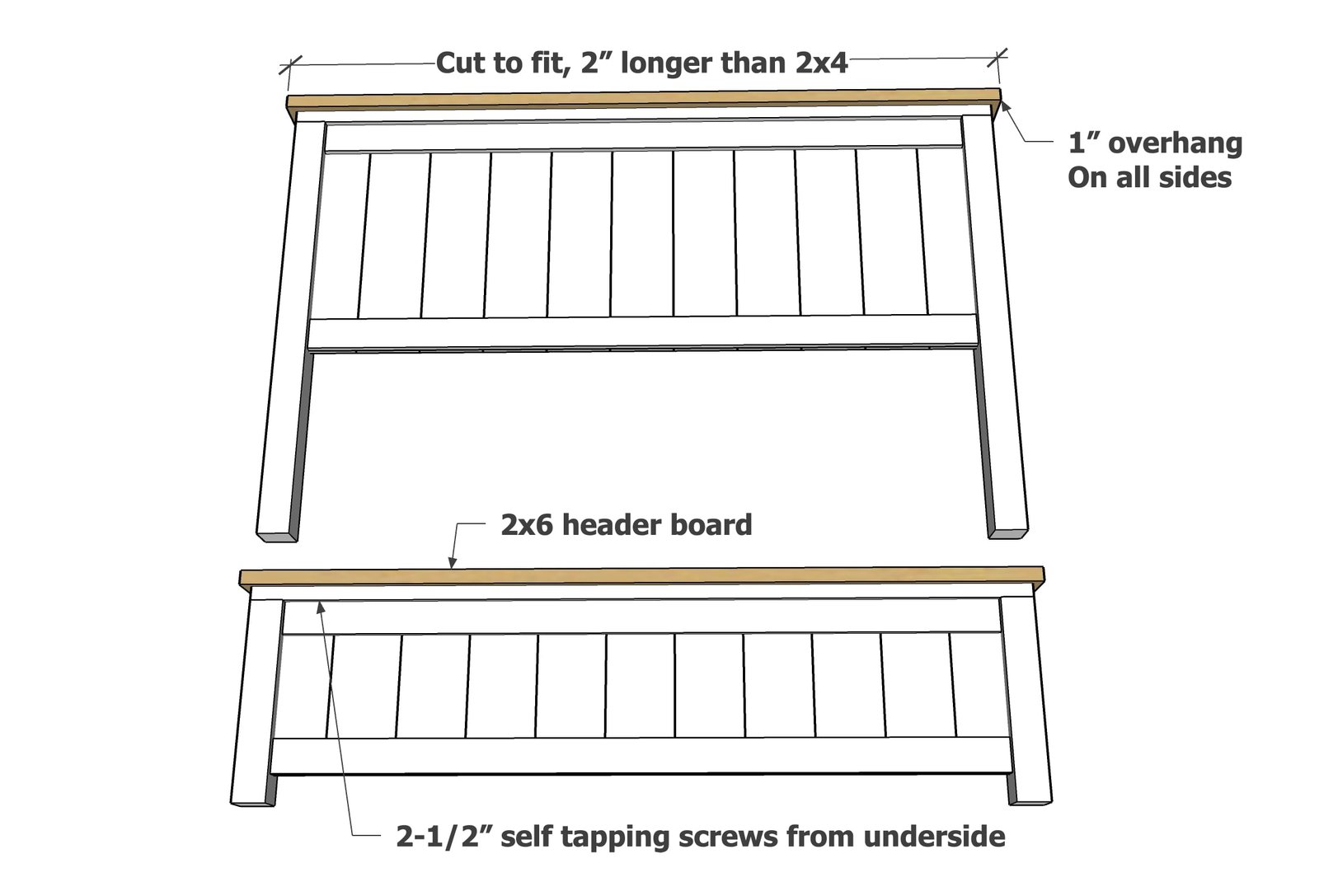 Farmhouse Bed — step 4