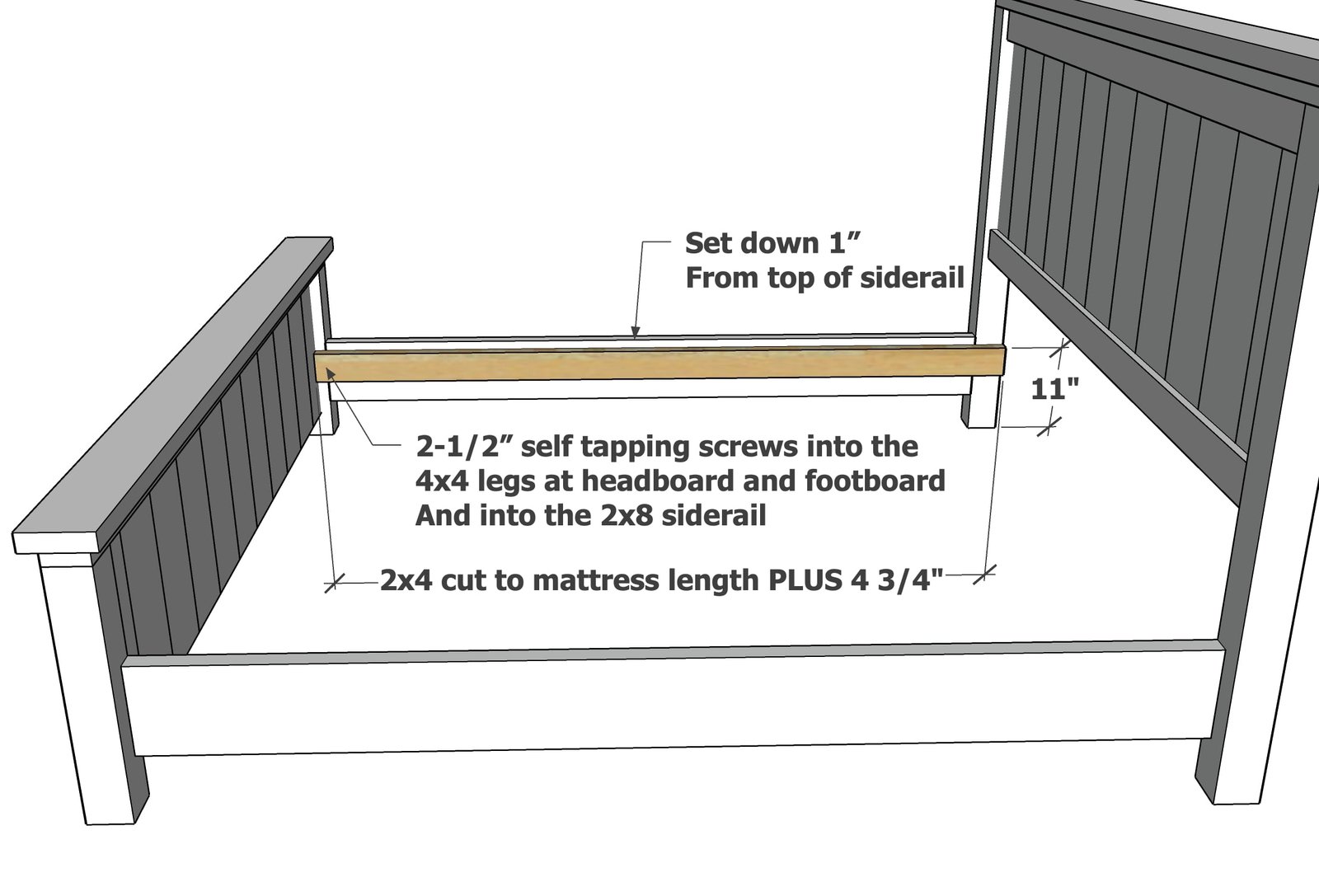 Farmhouse Bed — step 6