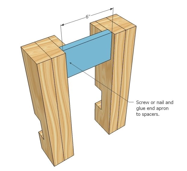 Farmhouse Bench — step 2