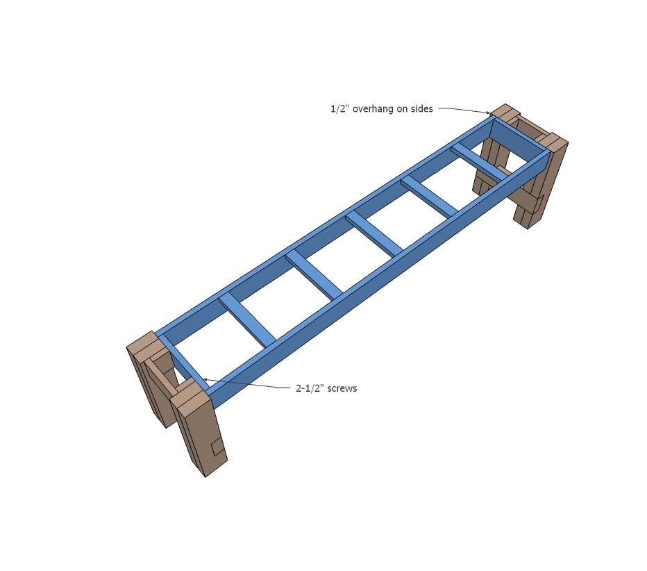 Farmhouse Bench — step 5