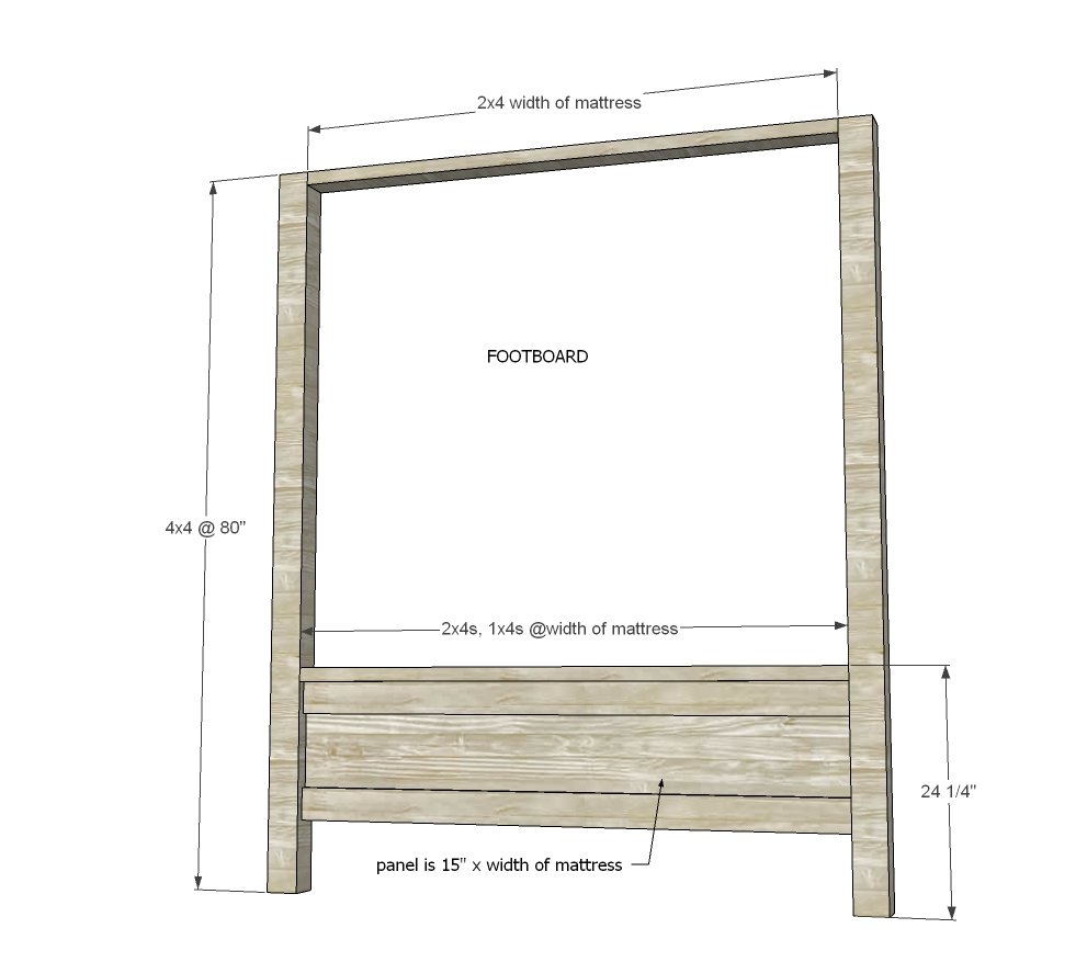 Farmhouse Canopy Bed Frame (All Sizes) — step 4
