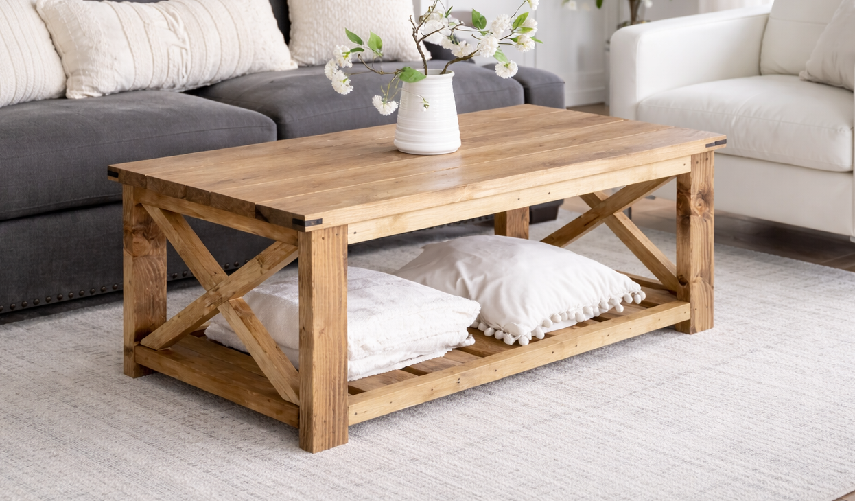 Farmhouse Coffee Table [Beginner/Under $40]