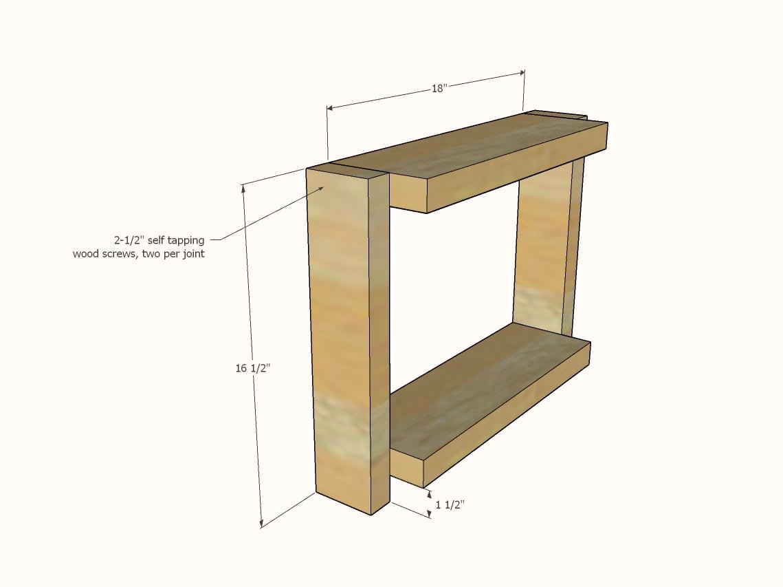 Farmhouse Coffee Table [Beginner/Under $40] — step 1