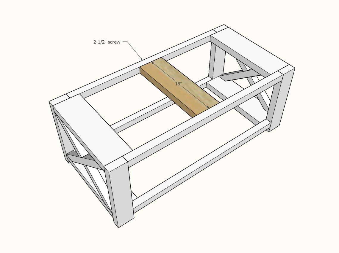 Farmhouse Coffee Table [Beginner/Under $40] — step 4