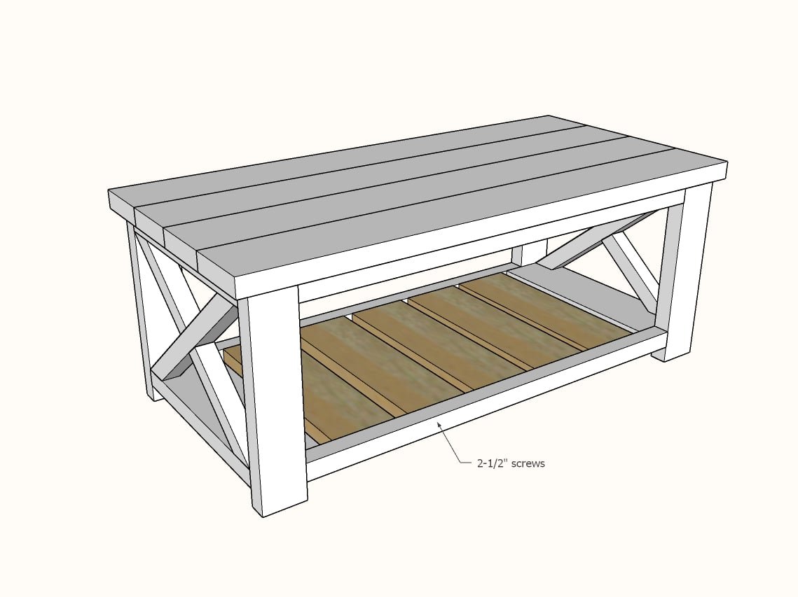 Farmhouse Coffee Table [Beginner/Under $40] — step 6