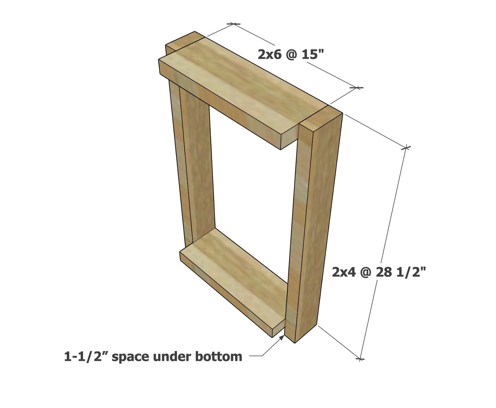 Farmhouse Console Table — step 1