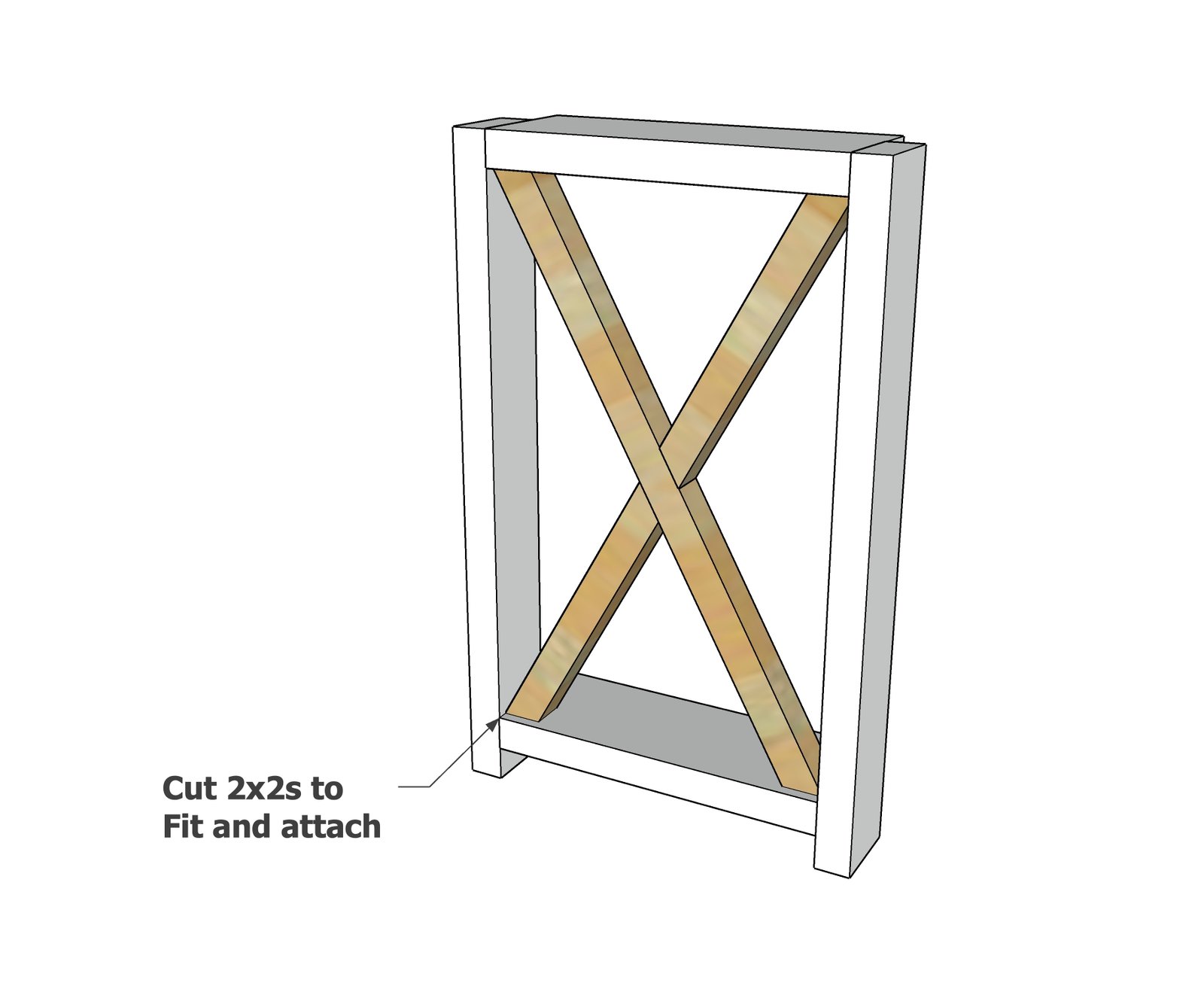 Farmhouse Console Table — step 2