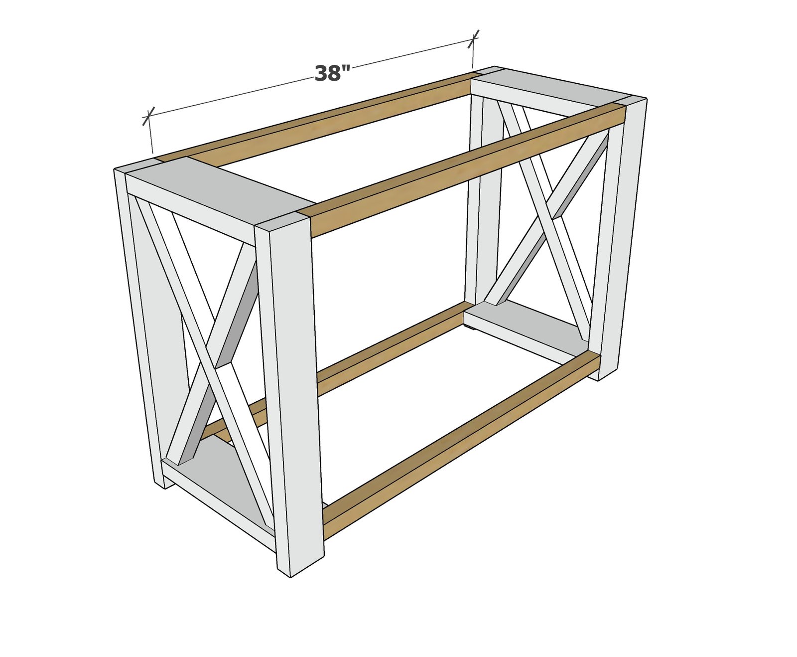 Farmhouse Console Table — step 3