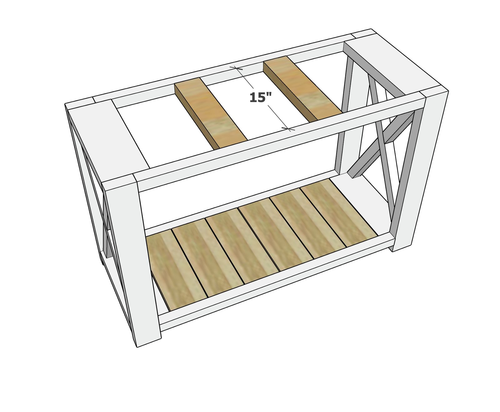Farmhouse Console Table — step 4