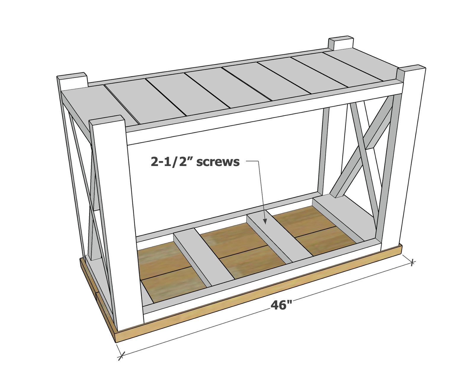 Farmhouse Console Table — step 5