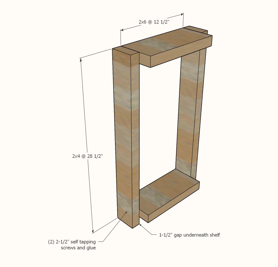 Farmhouse Console Table (Beginner — step 1