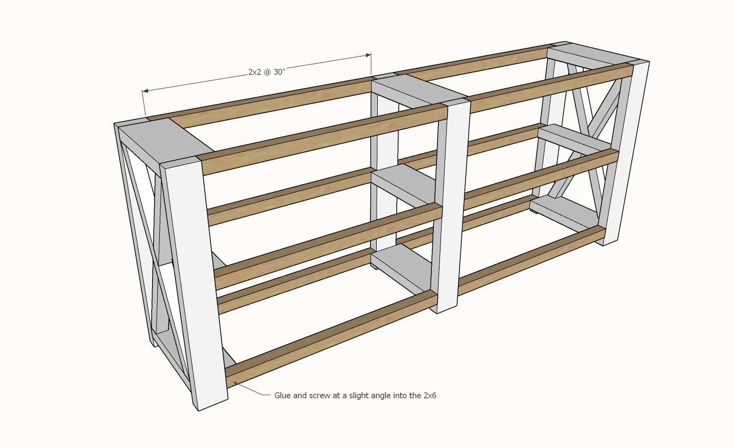 Farmhouse Console Table (Beginner — step 6