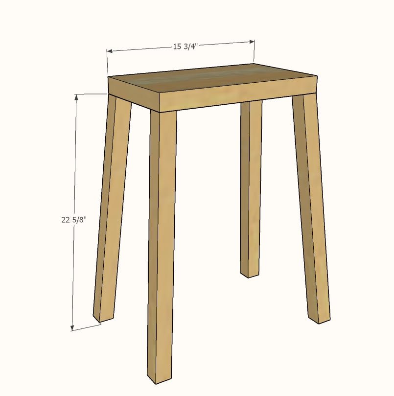 Farmhouse Counter Stools — step 1