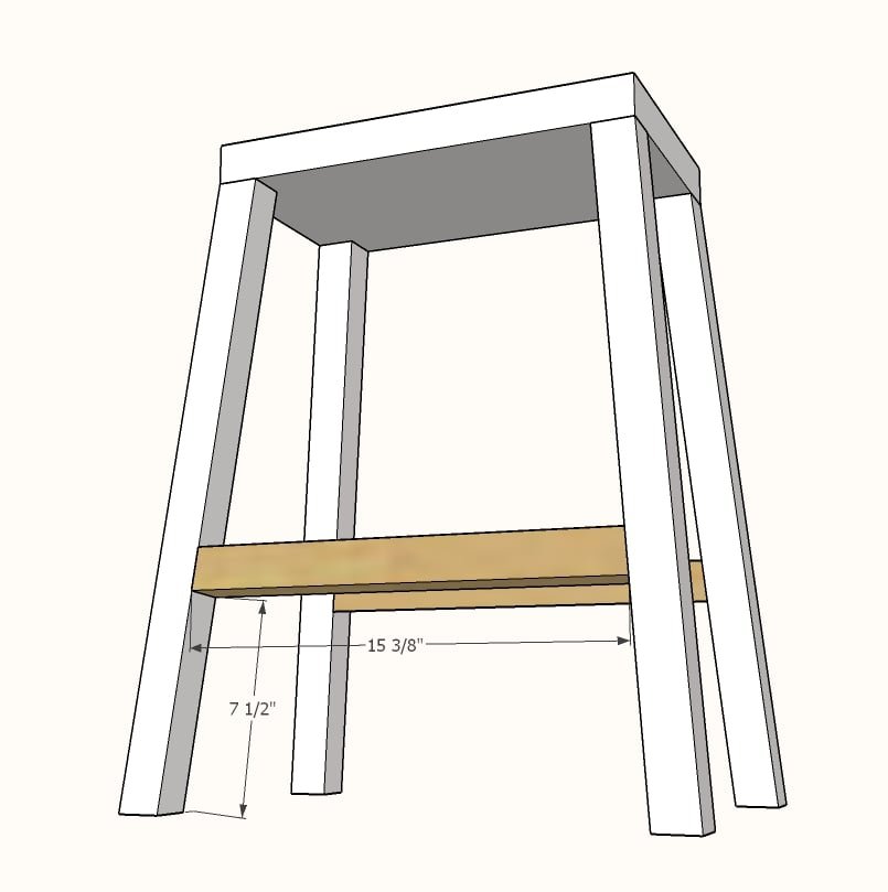 Farmhouse Counter Stools — step 2