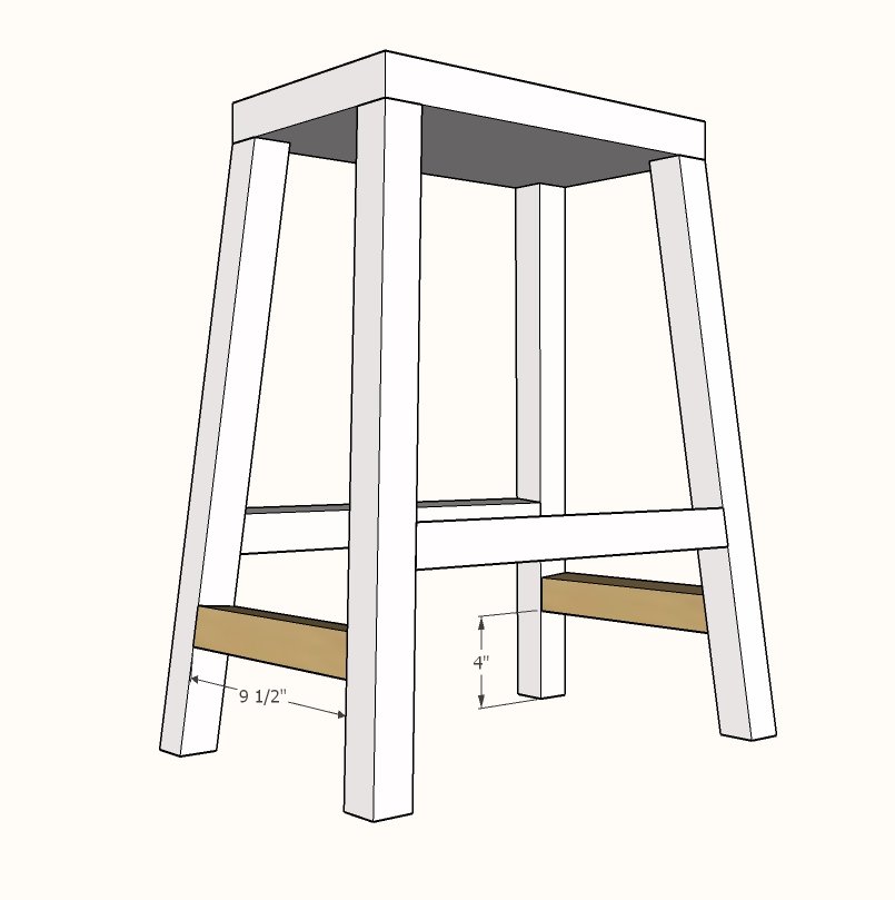 Farmhouse Counter Stools — step 3