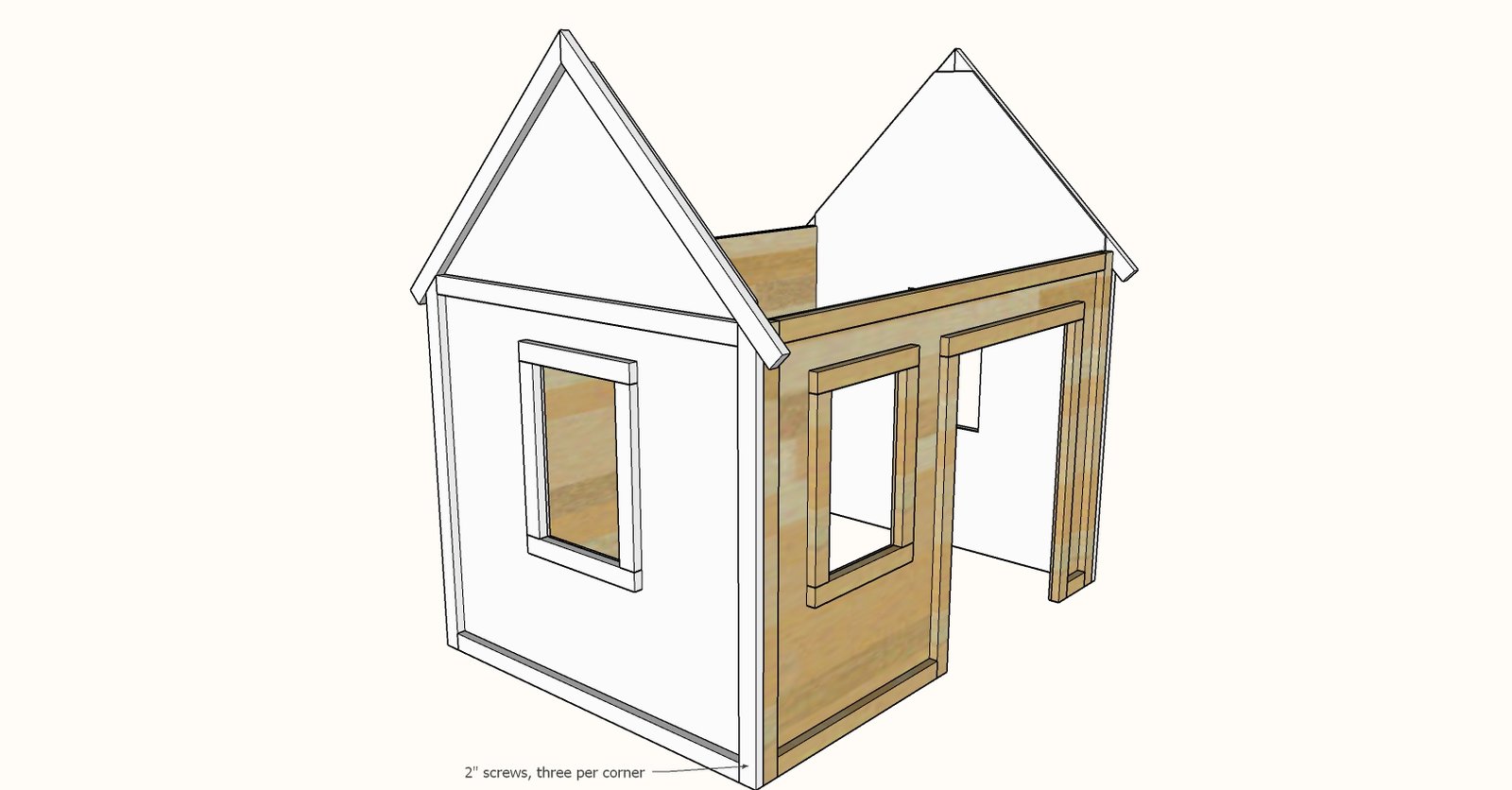 Farmhouse Indoor Playhouse — step 4