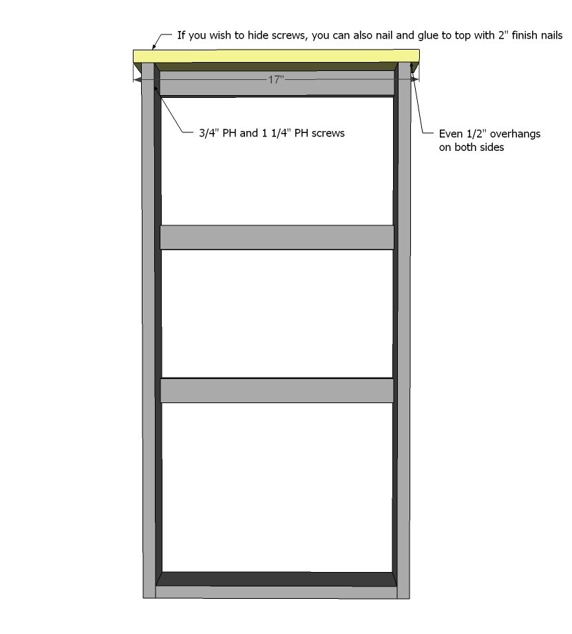 Farmhouse Jewelry Wall Cabinet — step 3