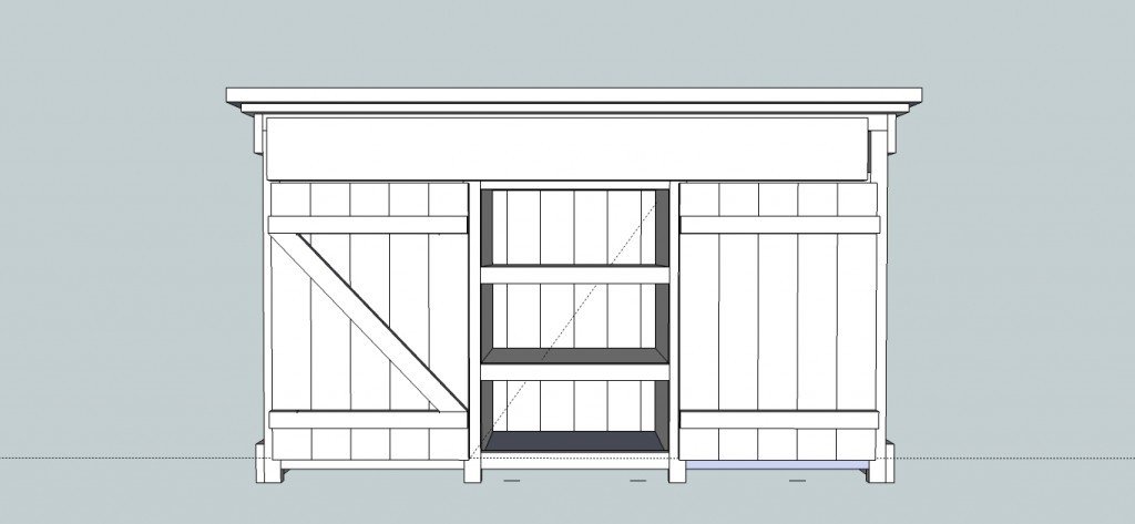 Farmhouse Kitchen Island & Bar — step 9