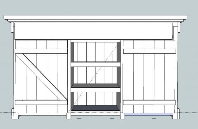 Farmhouse Kitchen Island & Bar — step 8