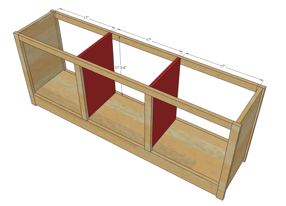 Farmhouse Media Console — step 4