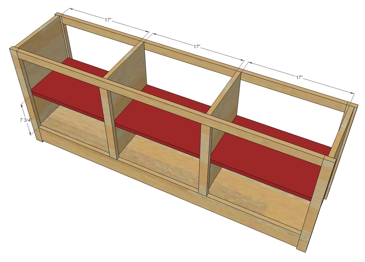 Farmhouse Media Console — step 5