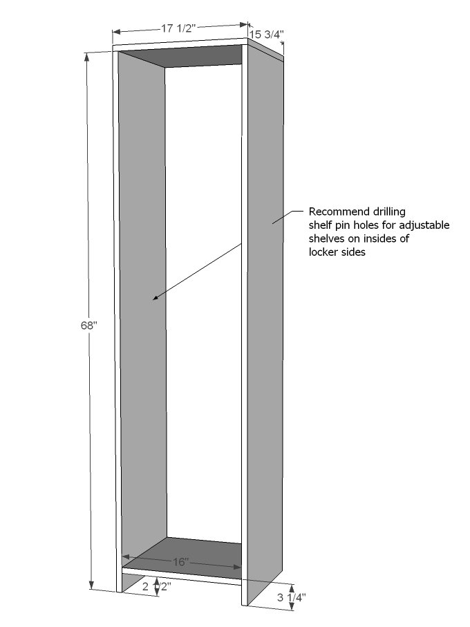 Farmhouse Modular Locker — step 1