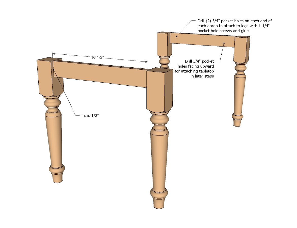 Farmhouse Play Table — step 1