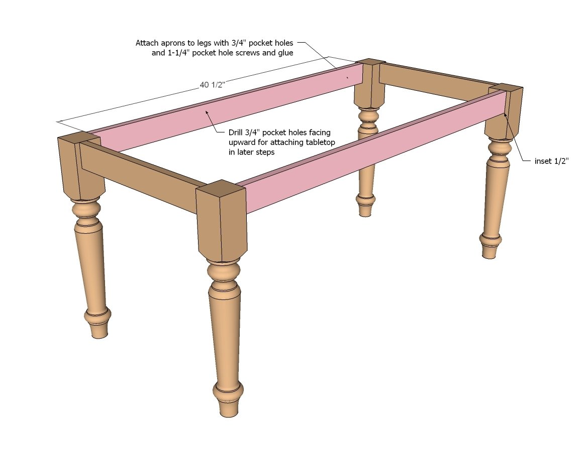 Farmhouse Play Table — step 2