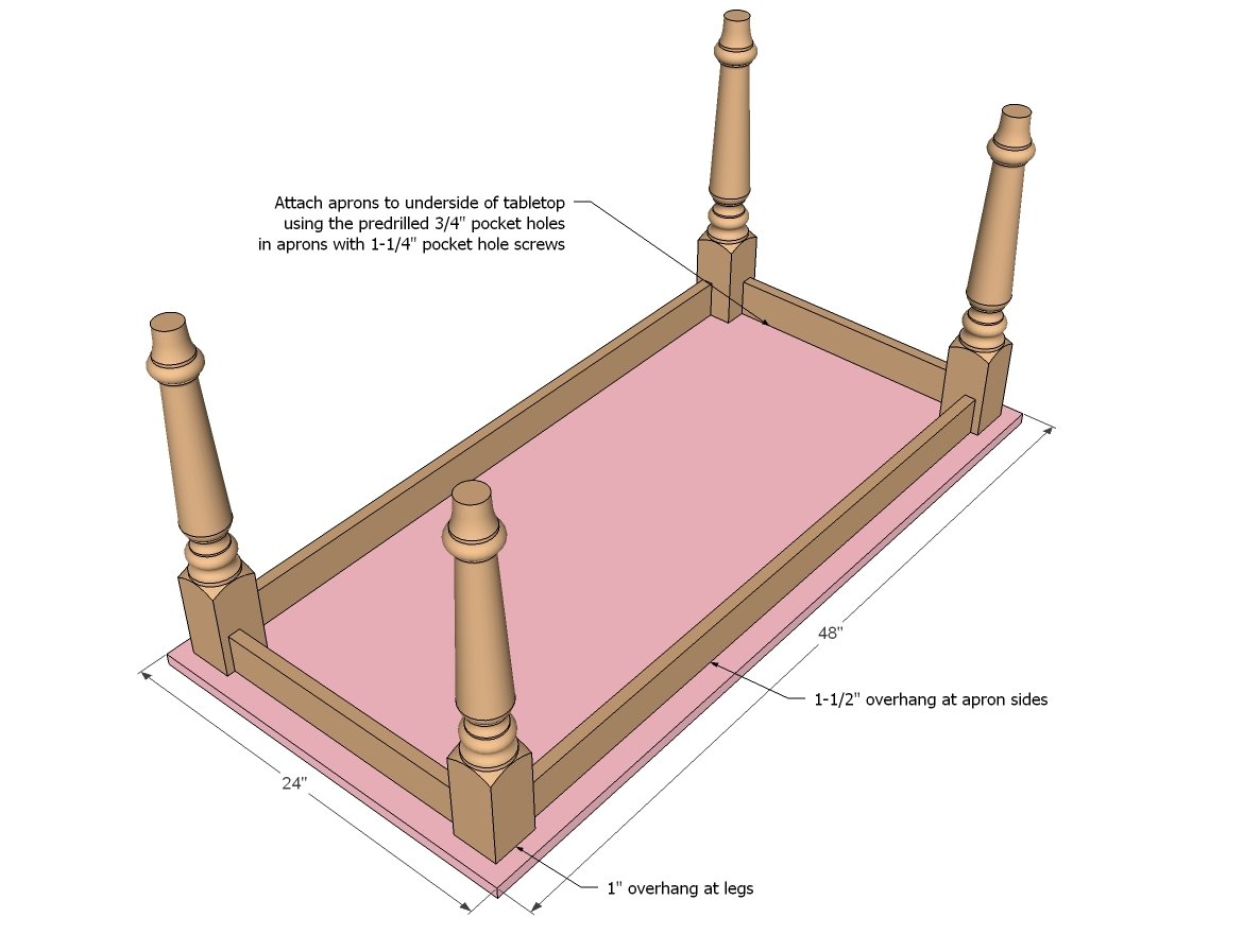 Farmhouse Play Table — step 3