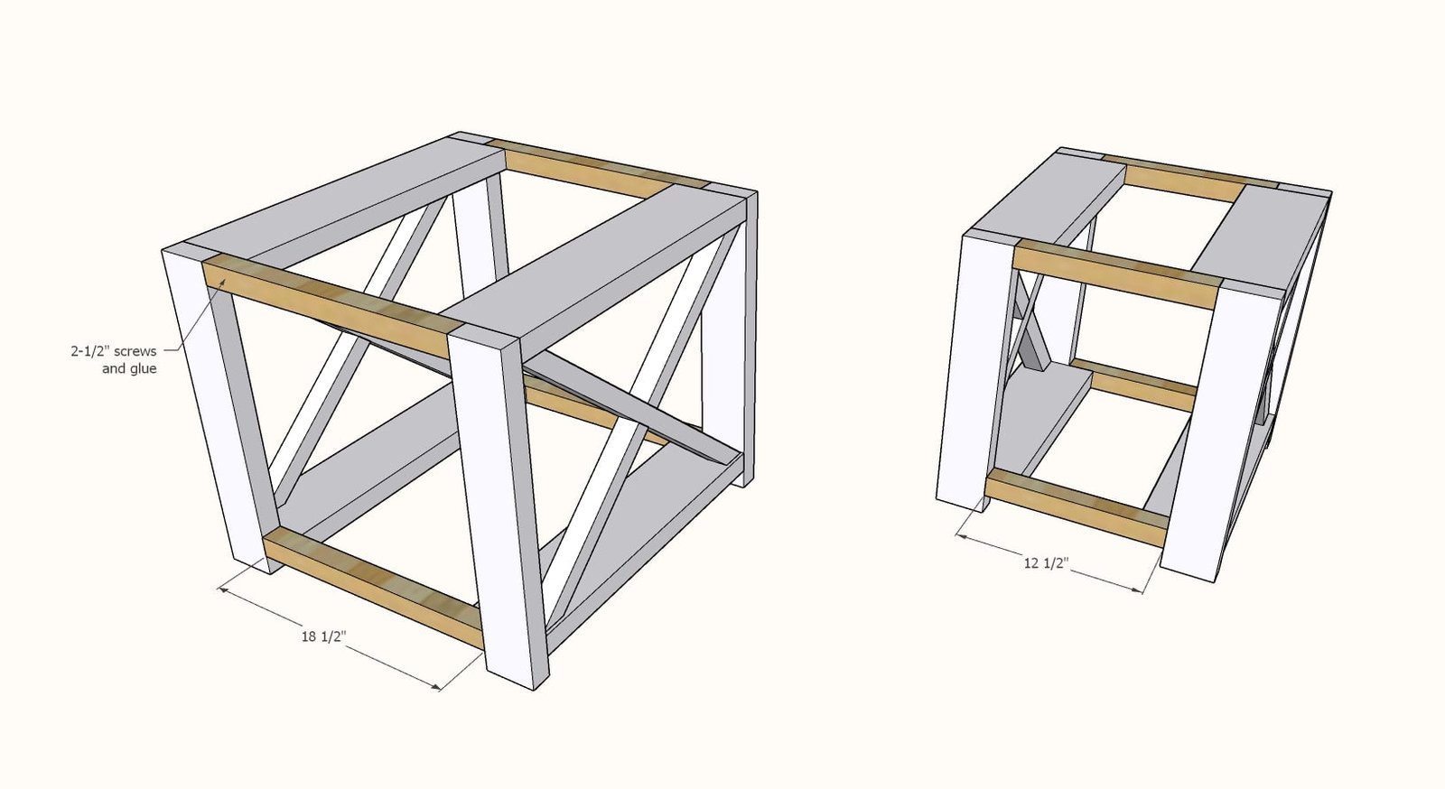 Farmhouse Side Table (Beginner- Indoor/Outdoor) — step 3