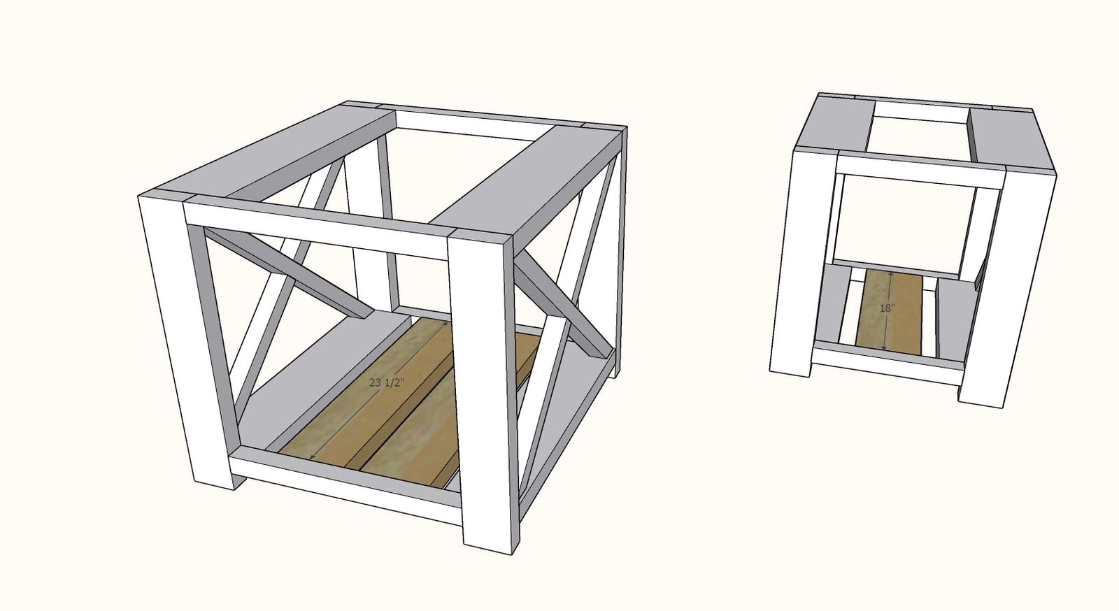 Farmhouse Side Table (Beginner- Indoor/Outdoor) — step 4