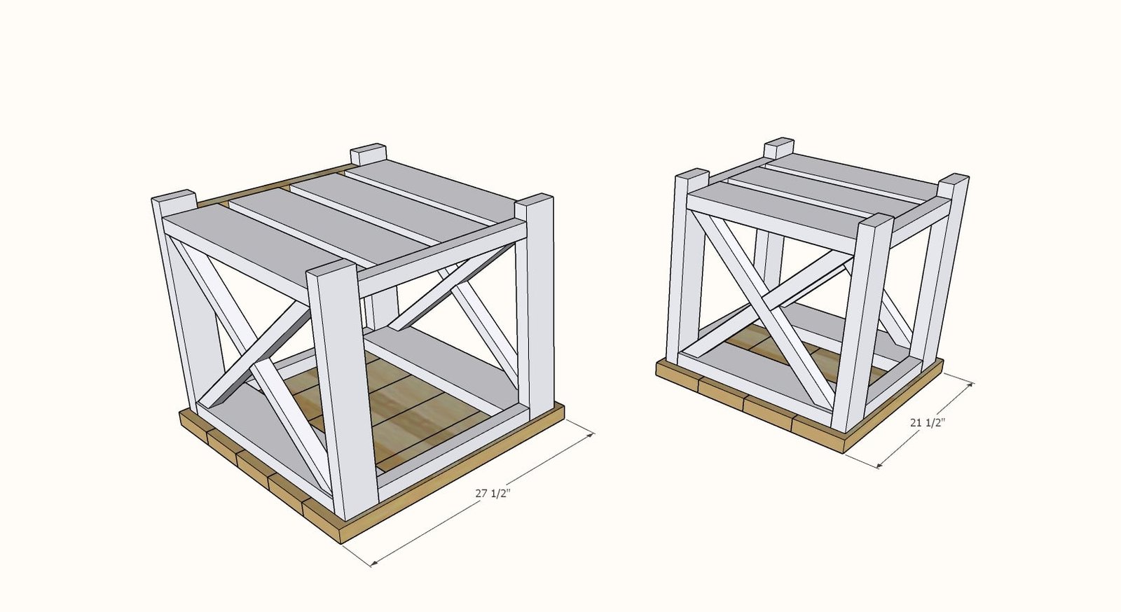 Farmhouse Side Table (Beginner- Indoor/Outdoor) — step 5