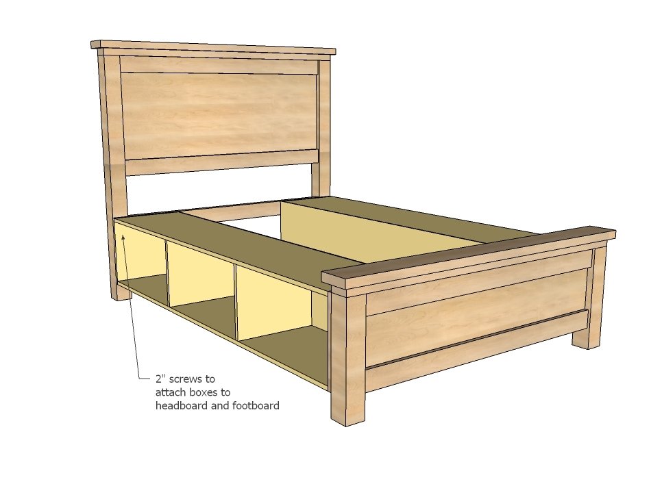 Farmhouse Storage Bed with Drawers (Queen) — step 14