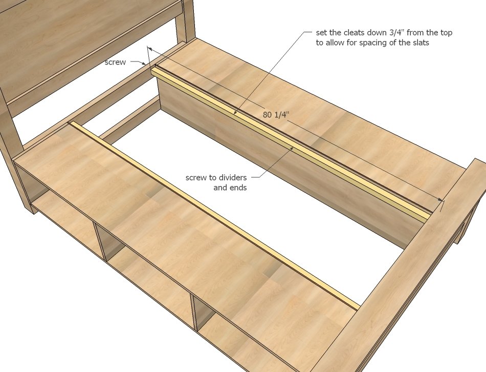 Farmhouse Storage Bed with Drawers (Queen) — step 15