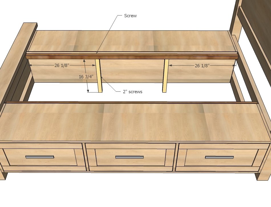Farmhouse Storage Bed with Drawers (Queen) — step 16