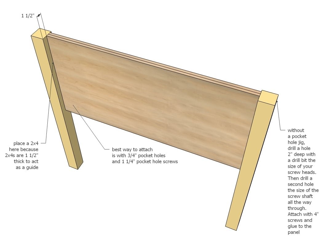 Farmhouse Storage Bed with Drawers (Queen) — step 6