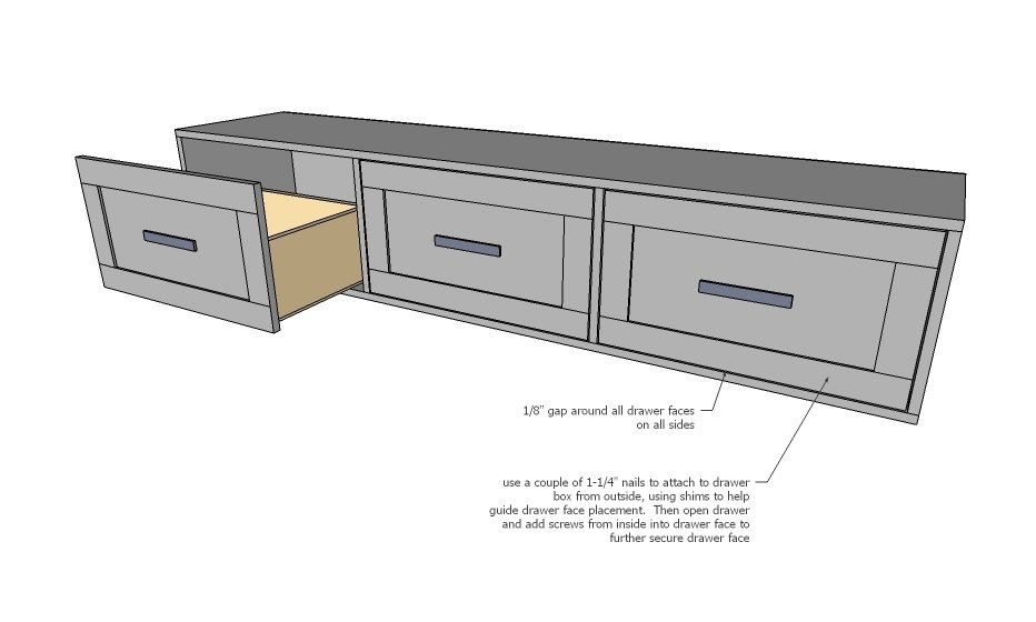 Farmhouse Storage Bed with Drawers (Twin and Full) — step 9