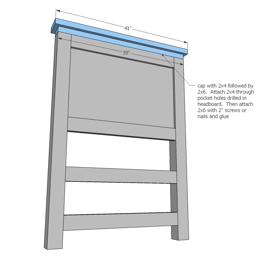 Farmhouse Storage Bed with Drawers (Twin and Full) — step 4
